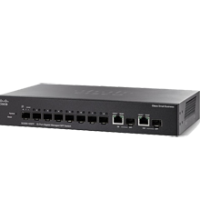 10-Port Gigabit Managed SFP Switch CISCO SG350-10SFP-K9-EU
