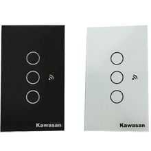 Công tắc cảm ứng hẹn giờ 3 nút KAWA CT3-WIFI(B/W)