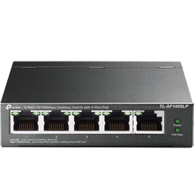 5-Port 10/100Mbps with 4-port PoE Switch TP-LINK TL-SF1005LP